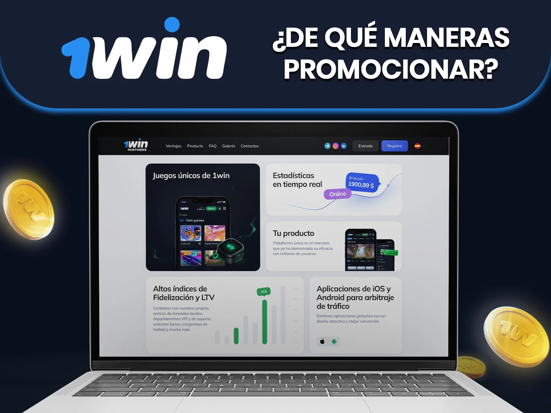 1win ofrece a sus socios numerosas herramientas de promoción.