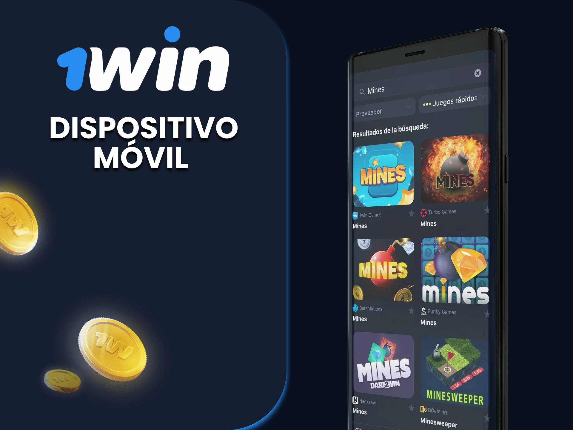 Para que jugar a las 1win Minas sea aún más cómodo, descarga e instala nuestra aplicación.