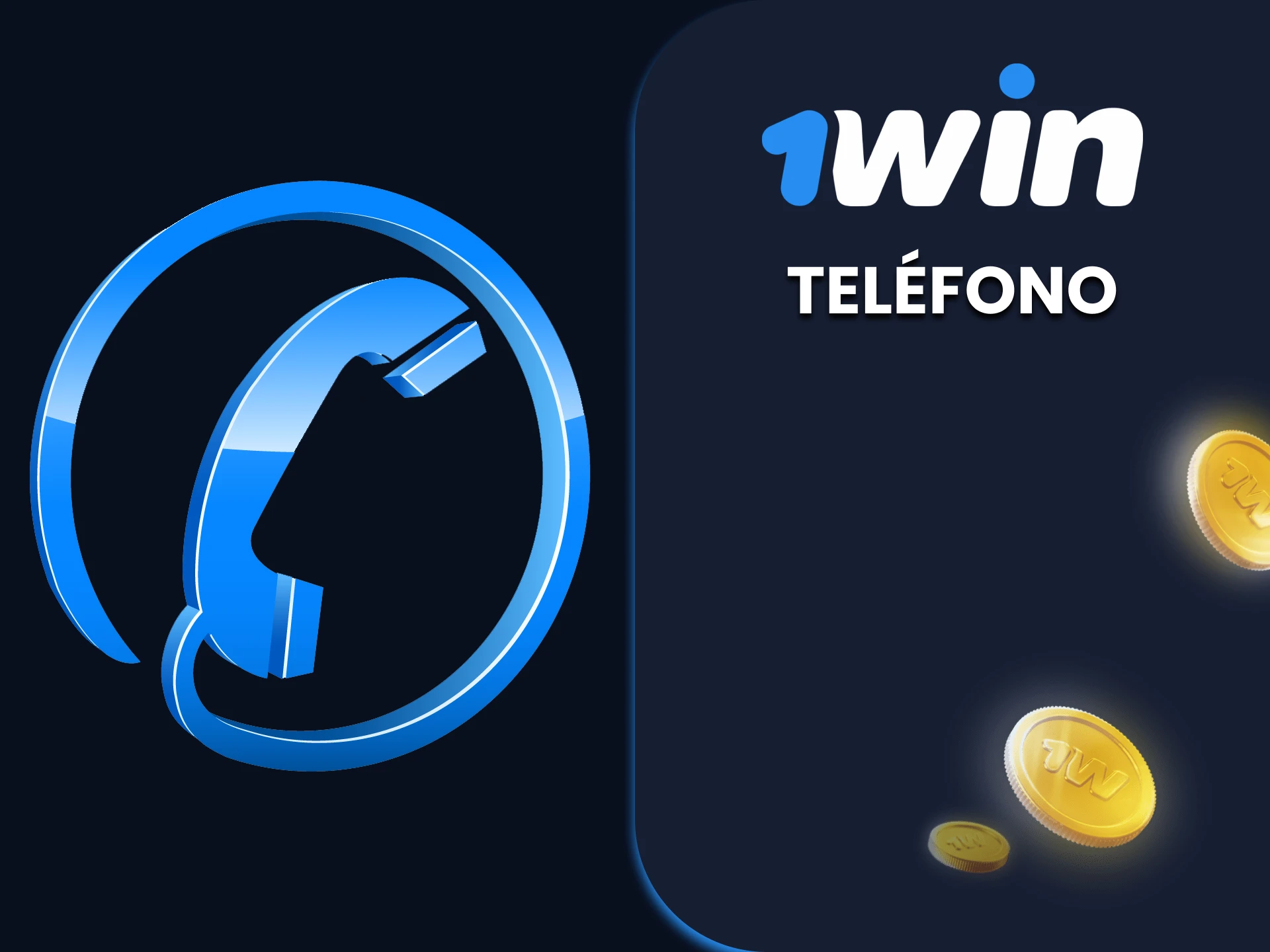 Puede ponerse en contacto con el equipo de soporte de 1win por telefono.