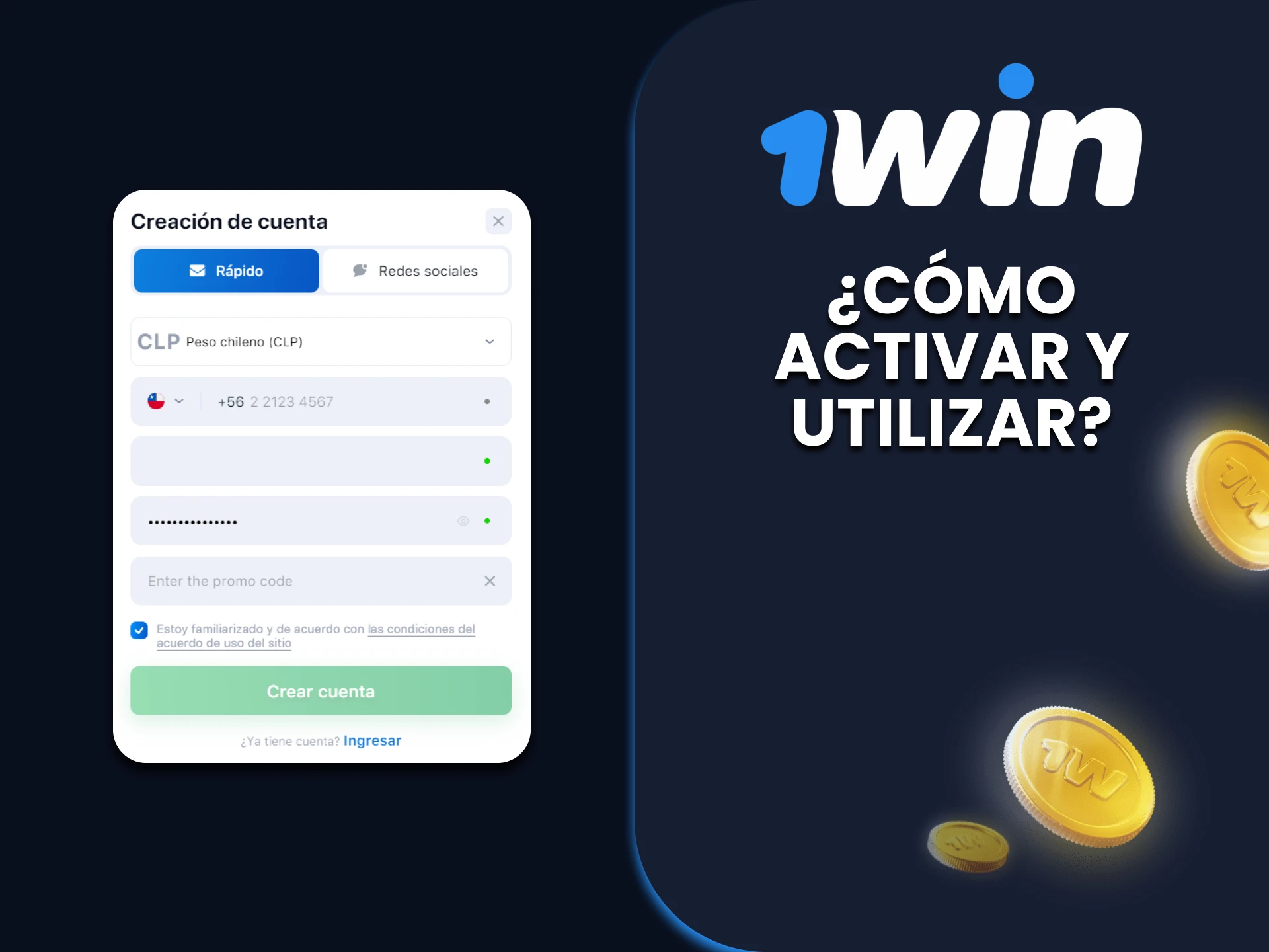 Aprenda a utilizar correctamente el código promocional 1win.